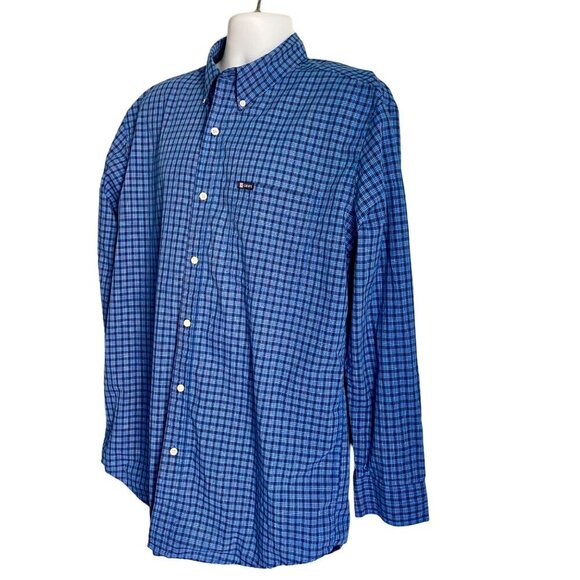 Chaps Easy Care Long Sleeve Button Down Shirt Men's Large - Picture 4 of 8